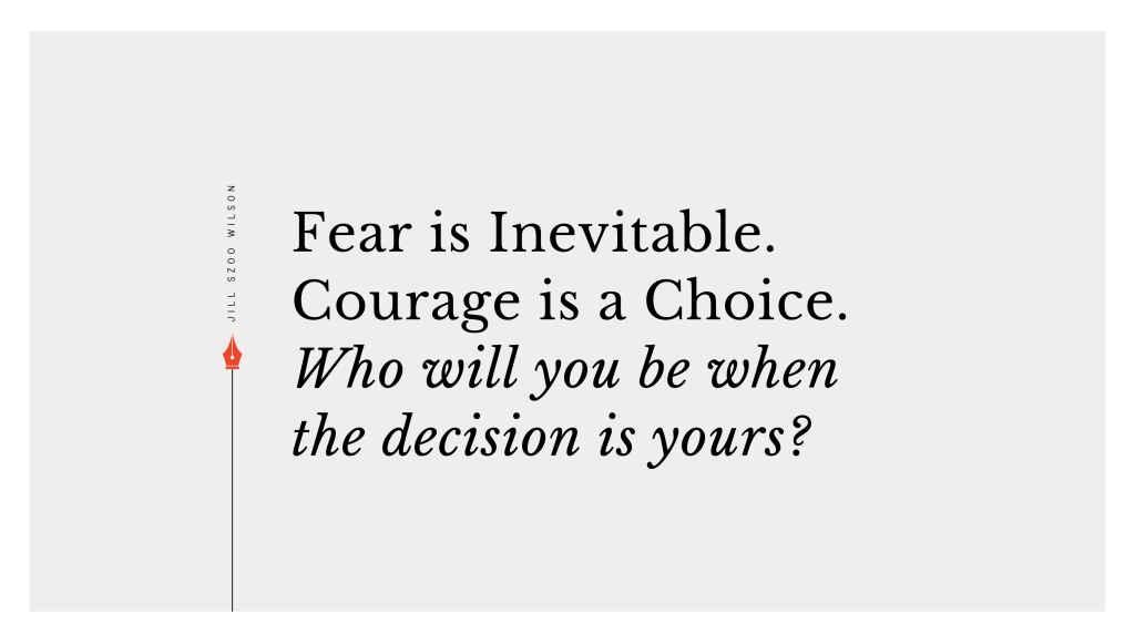 Jill Szoo Wilson essay about courage