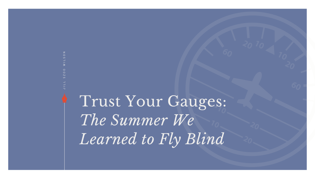 Trust Your Gauges: The Summer We Learned to Fly Blind